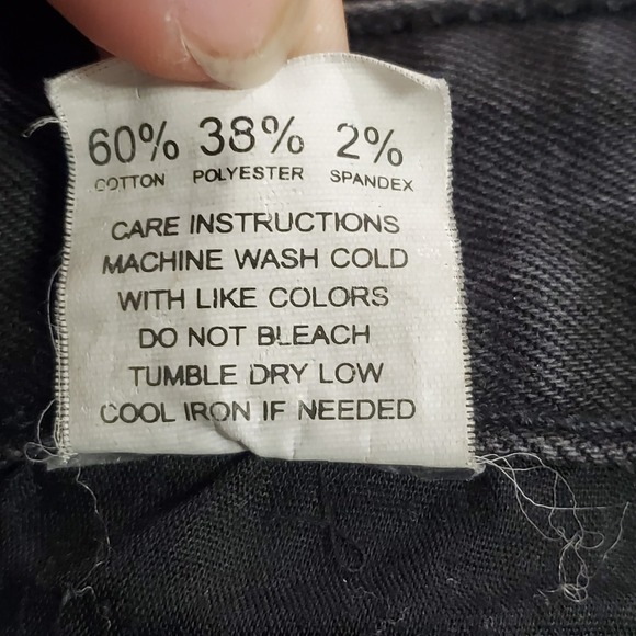 Smoke Rise Mens Distressed Moto Skinny Jeans Size 42/32 Black Alternative Grunge - Picture 7 of 12